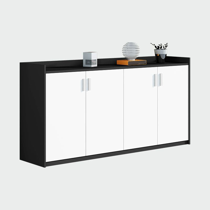 Modern White Engineered Wood Filing Cabinet for Home and Office