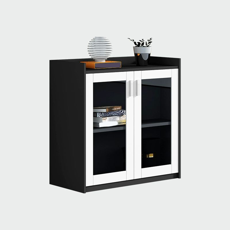 Modern White Engineered Wood Filing Cabinet for Home and Office