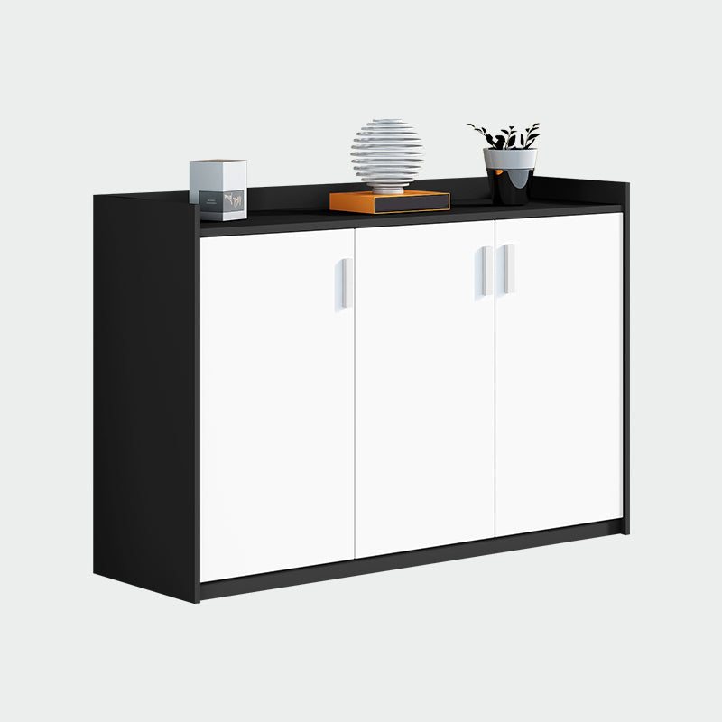 Modern White Engineered Wood Filing Cabinet for Home and Office