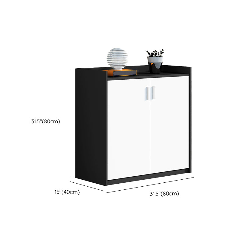 Modern White Engineered Wood Filing Cabinet for Home and Office