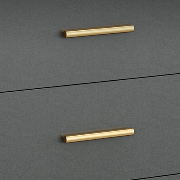 Gray Contemporary Wardrobe Armoire with Drawer Wooden Wardrobe Cabinet