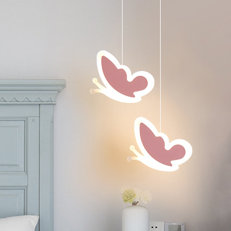 LED LED ALLUMAGE HAPPORTAIRE BLANC / Fleur rose / coeur aimant / Mini suspension Mini suspension avec ombre acrylique
