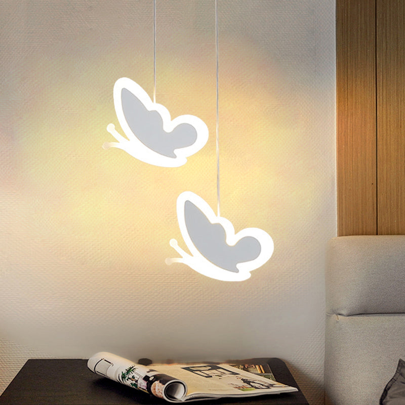 LED LED ALLUMAGE HAPPORTAIRE BLANC / Fleur rose / coeur aimant / Mini suspension Mini suspension avec ombre acrylique