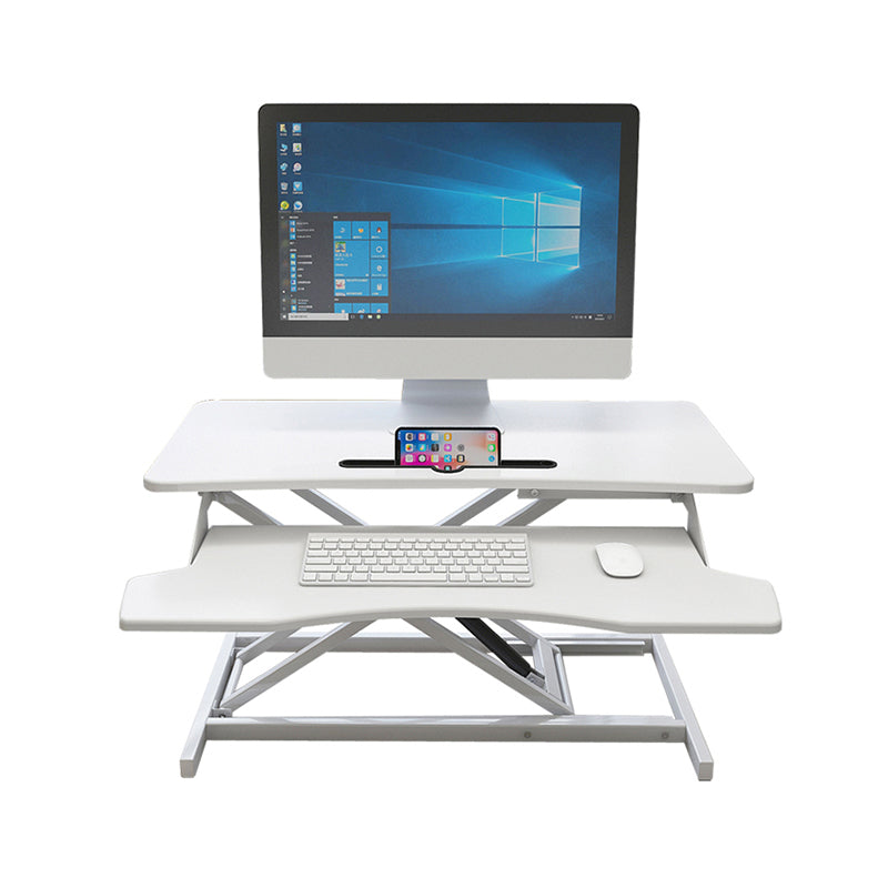Folding Rectangular Shaped Office Laptop Table Wood in Black/White/Grey