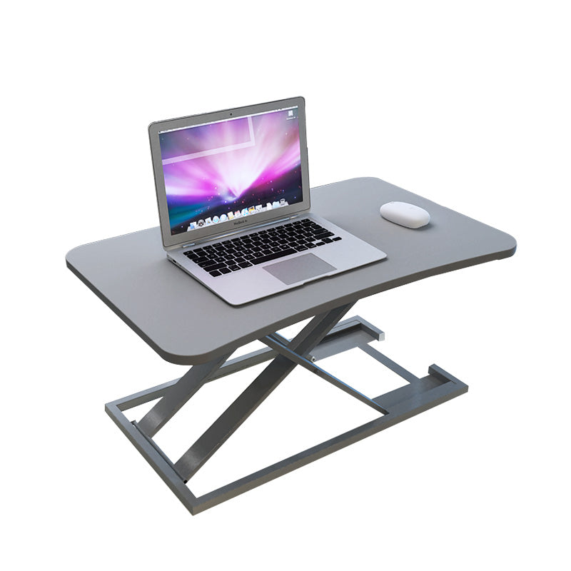 Folding Rectangular Shaped Office Laptop Table Wood in Black/White/Grey