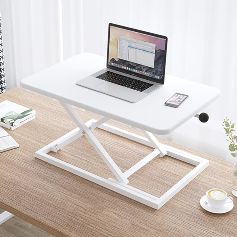 Rectangular Converter Standing Desk Folding Metal with Metal Legs