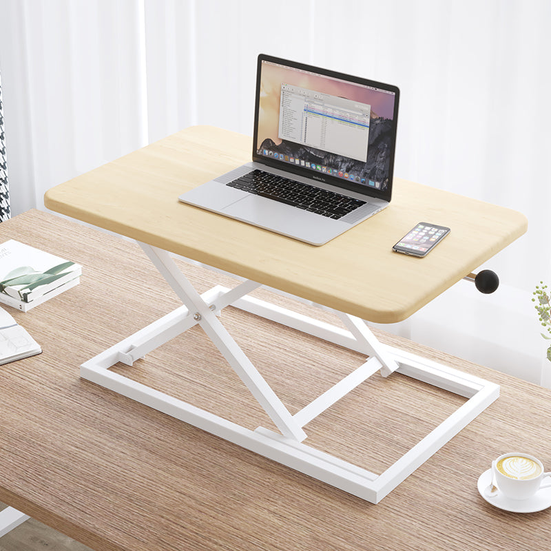 Rectangular Converter Standing Desk Folding Metal with Metal Legs
