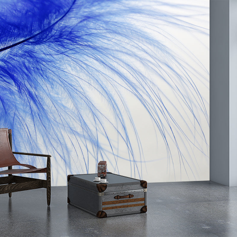Feather Printed Photography Wall Mural Environmental Indoor Stain Resistant