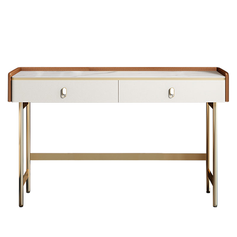 Contemporary White Bedroom Wooden Lighted Mirror Vanity Dressing Table