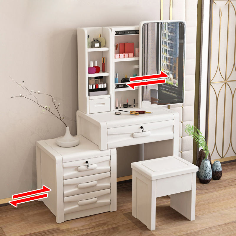 Solid Wood Traditions Bedroom Mirror with Drawer Dressing Table