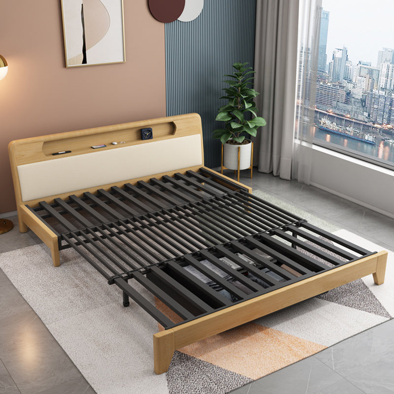 33.46" Wide Futon Sofa Bed with Storage Foldable Yellow Contemporary