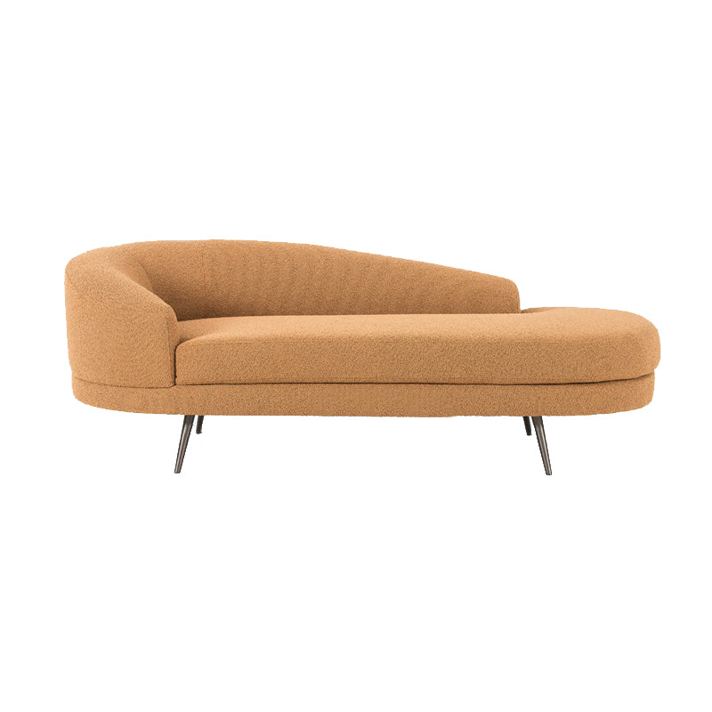70.9" L Contemporary Recessed Arm Chaise Lounge with Cushion