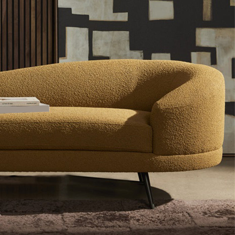 70.9" L Contemporary Recessed Arm Chaise Lounge with Cushion