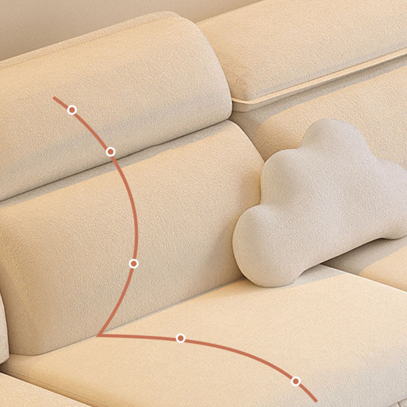 Modern & Contemporary Faux leather Upholstered Futon Sofa Bed in White