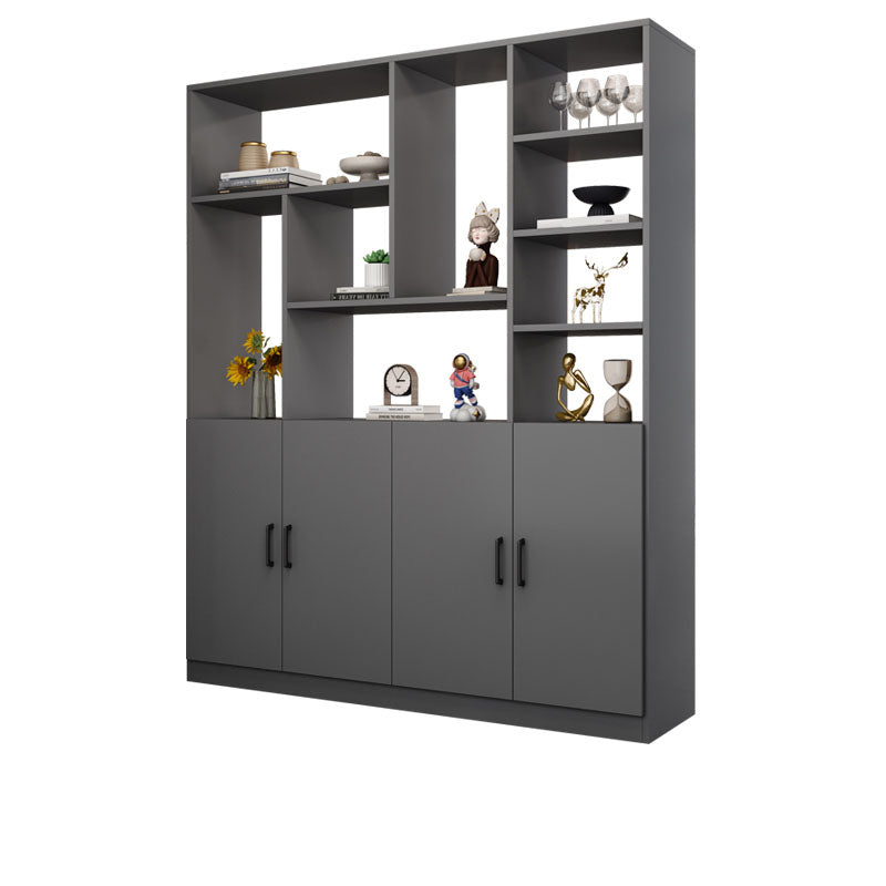 Modern Wooden 78.74" Tall Accent Cabinet with Shelves and Doors