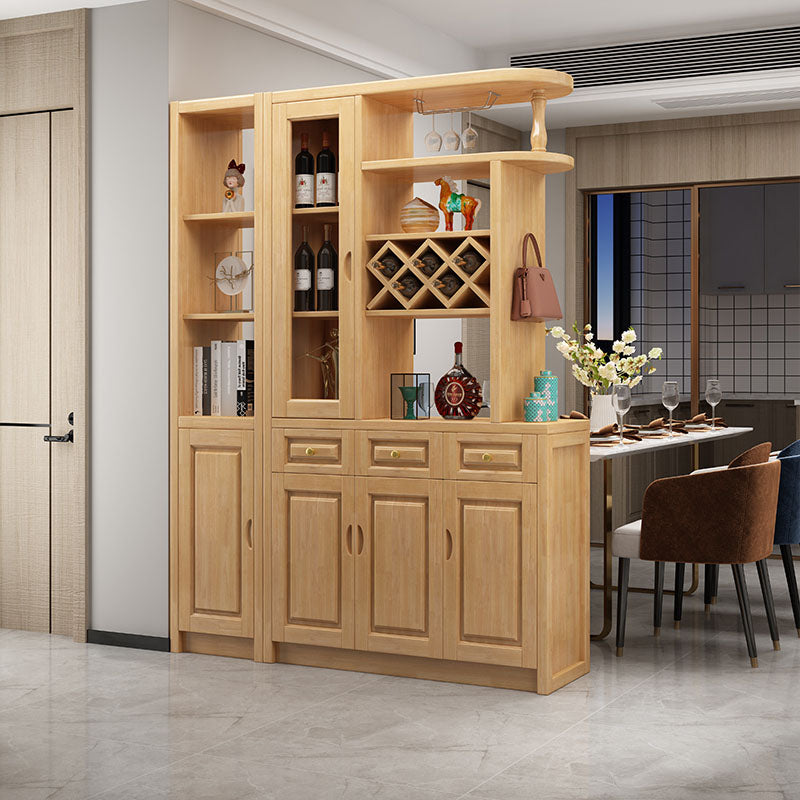 3-drawer Solid Wood Cabinet 15.74" Wide Accent Cabinet Doors