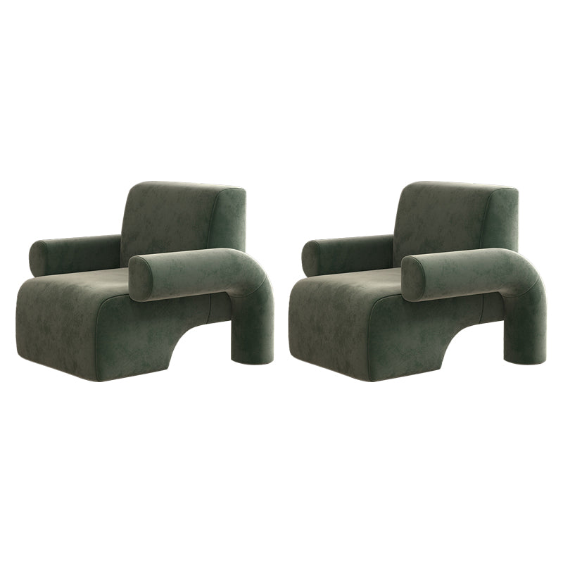 Modern Wool Blend Accent Armchair with Tight Back for Living Room