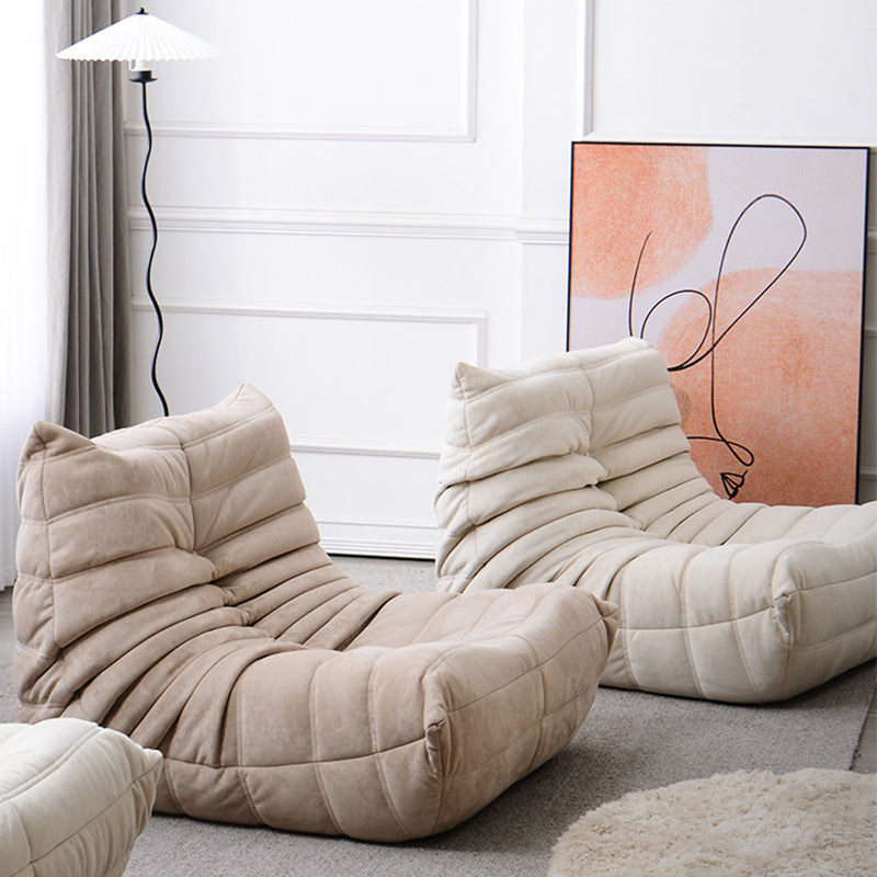 Contemporary Parsons Chair with Sewn Pillow Back Armless Chair