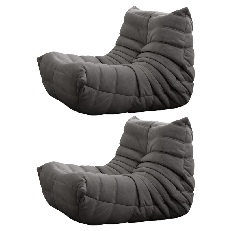 Contemporary Parsons Chair with Sewn Pillow Back Armless Chair