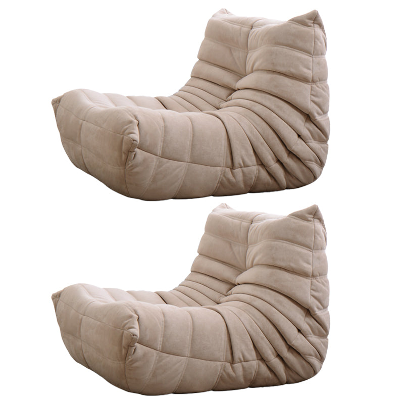 Contemporary Parsons Chair with Sewn Pillow Back Armless Chair