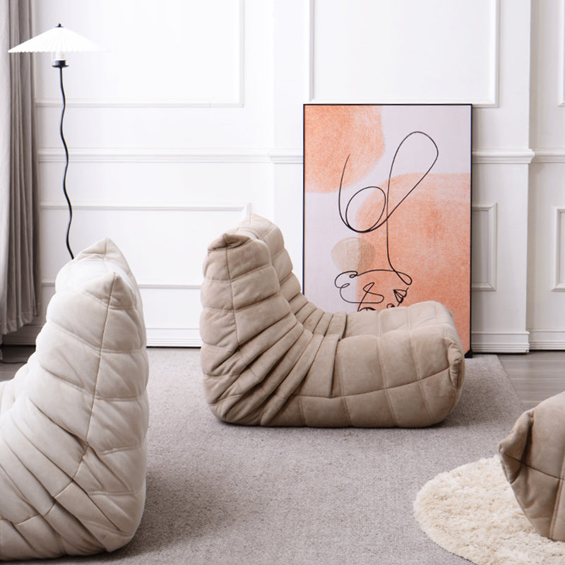 Contemporary Parsons Chair with Sewn Pillow Back Armless Chair