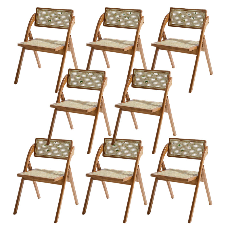 Contemporary Home Armless Solid Wood King Louis Back Dining Chair
