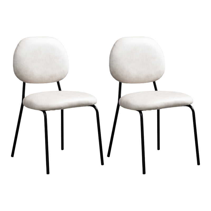 Contemporary Dining Room Upholstered Armless Open Back Dining Chair