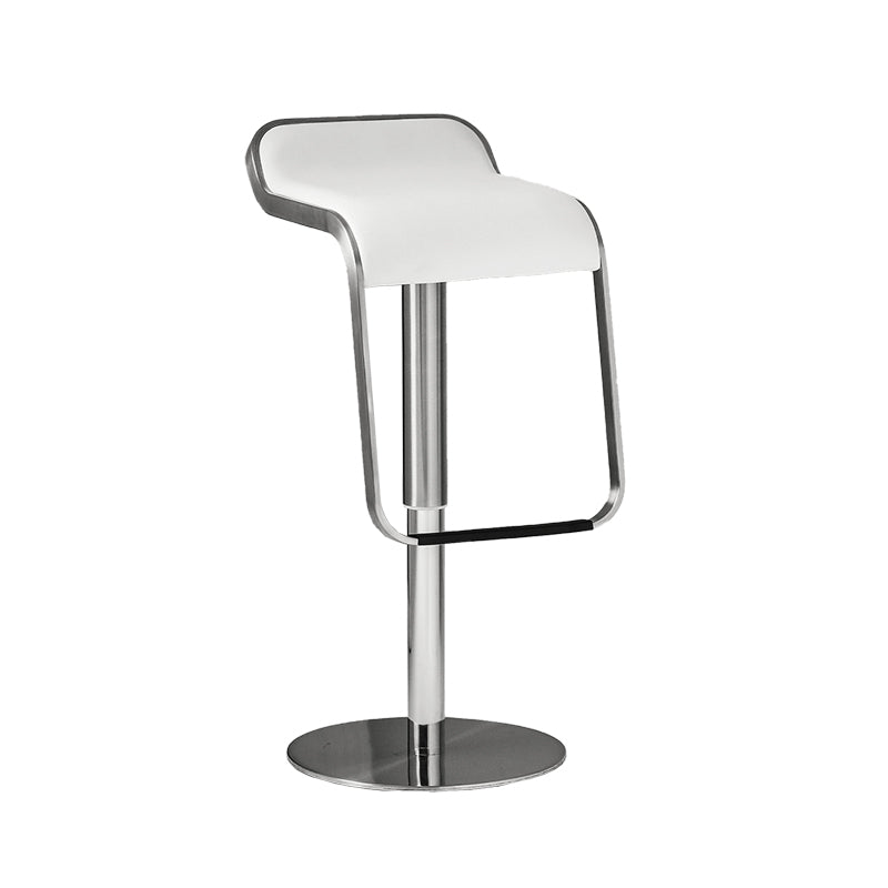 Modern Style Adjustable Backrest Counter Stool with Leather Cushion