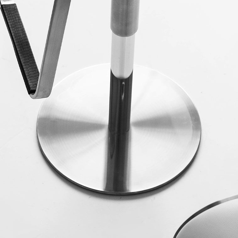 Modern Style Adjustable Backrest Counter Stool with Leather Cushion