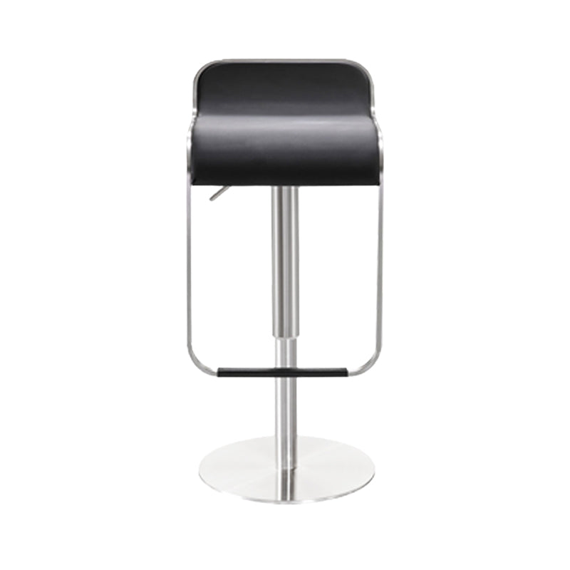 Modern Style Adjustable Backrest Counter Stool with Leather Cushion
