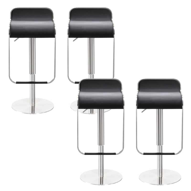 Modern Style Adjustable Backrest Counter Stool with Leather Cushion