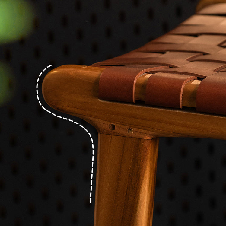 Contemporary Armless Low Back Bar Stool with Solid Wood Base