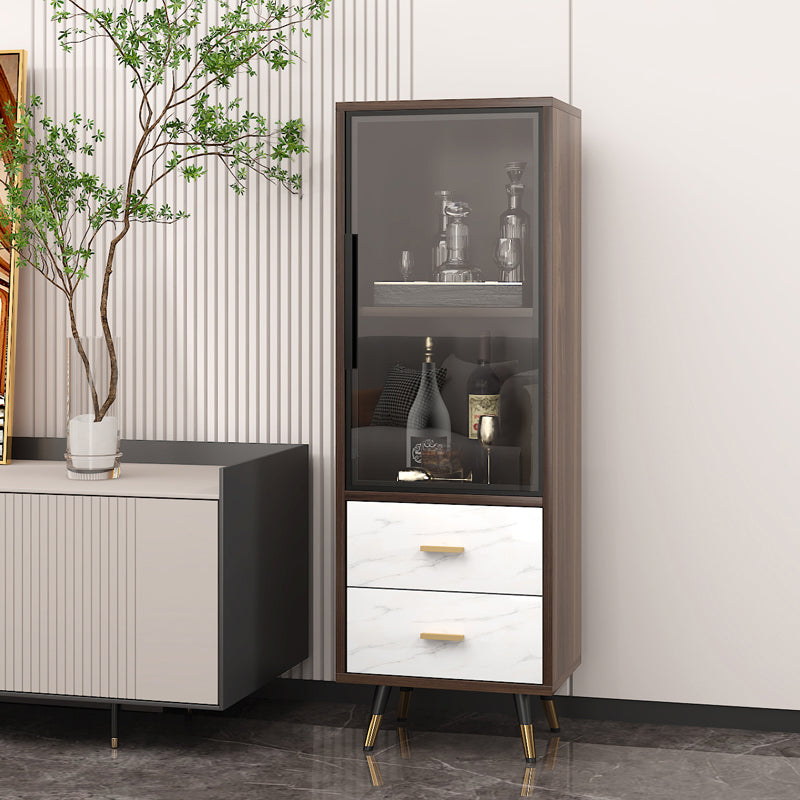 Floor Wine Bottle Holder Solid Wood Wine Bottle Rack for Living Room