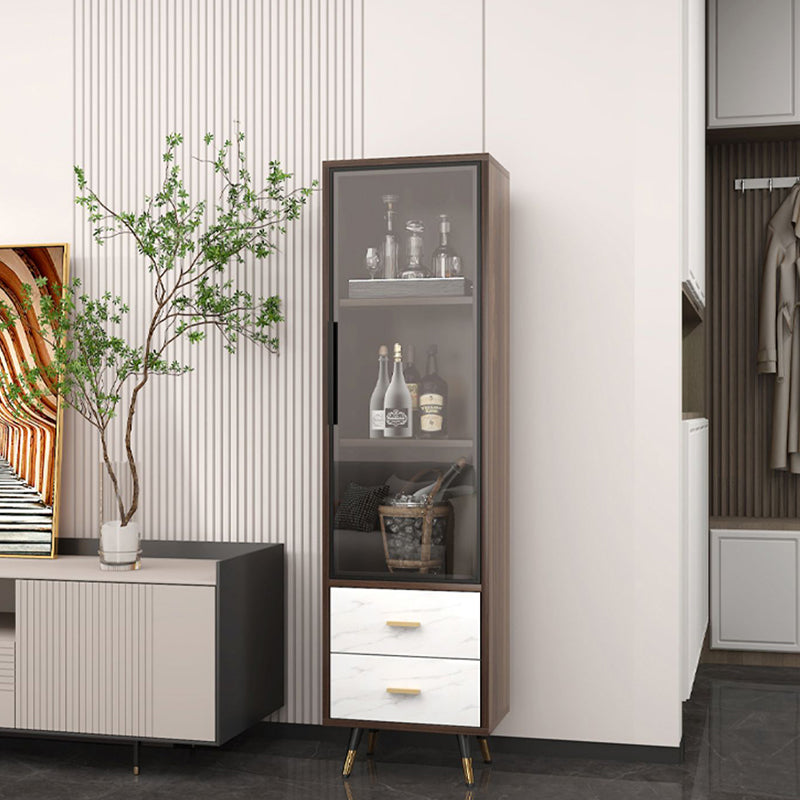 Floor Wine Bottle Holder Solid Wood Wine Bottle Rack for Living Room