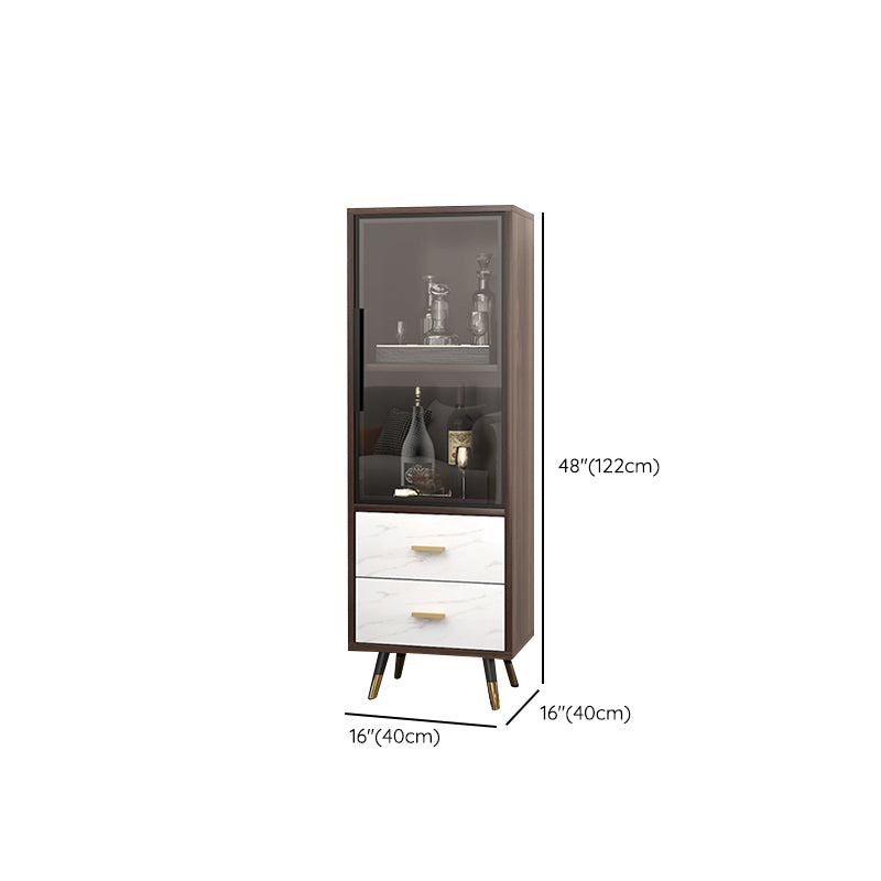 Floor Wine Bottle Holder Solid Wood Wine Bottle Rack for Living Room