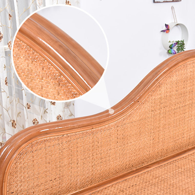 33" H Rattan Accent Chaise Lounge Chair/TV Chair with Pillow