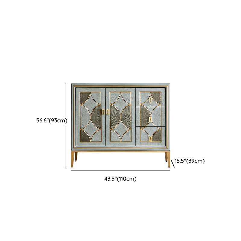 Glam Style Storage Wood Chest with Soft-Close Drawers for Home