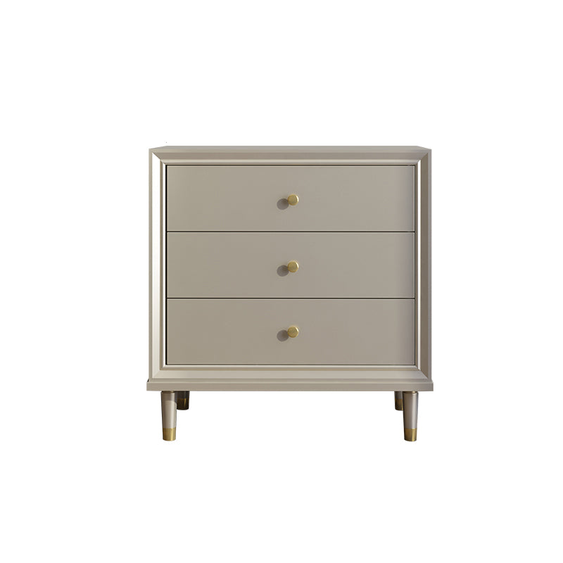 Glam Champagne Color Storage Chest with Soft-Close Drawers for Home