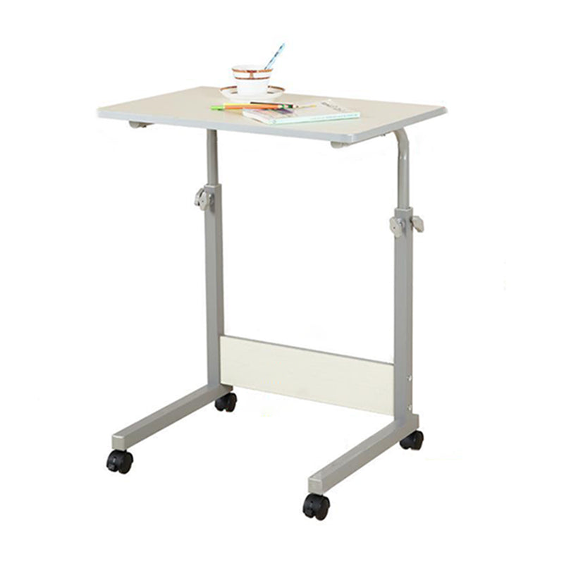 Modern Standing Desk Wooden Rectangular Writing Desk with Caster Wheel