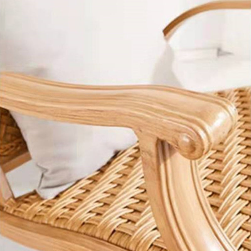 Modern Style Wood Rocking Chair Single Home Lounge Lazy Sofa Chair