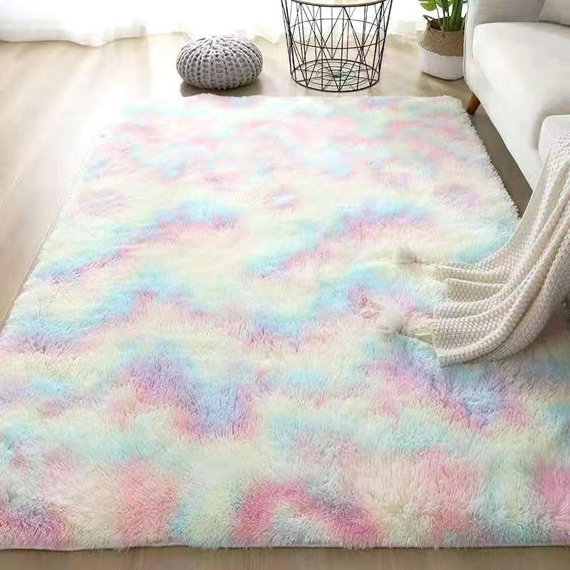 Modern Ombre Pattern Shag Bedroom Rectangle Polyster Area Carpet