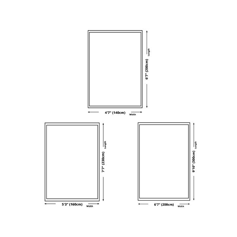 Modern Ombre Pattern Shag Bedroom Rectangle Polyster Area Carpet