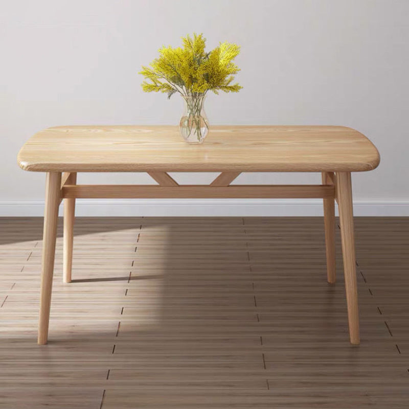 Contemporary Rectangular Dining Table with Legs for 2-4 People