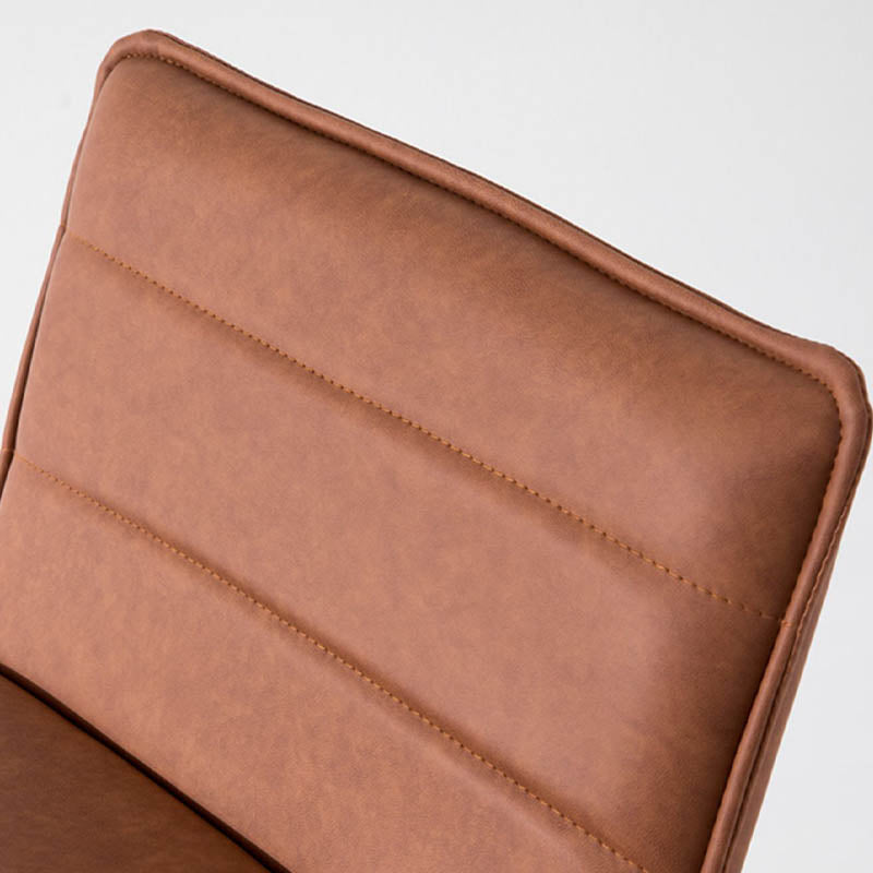 Modern Style Backrest Counter Stool with Cushion and Metal Base