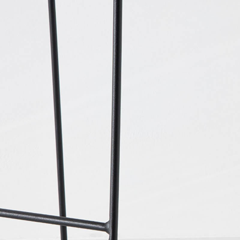 Modern Style Backrest Counter Stool with Cushion and Metal Base