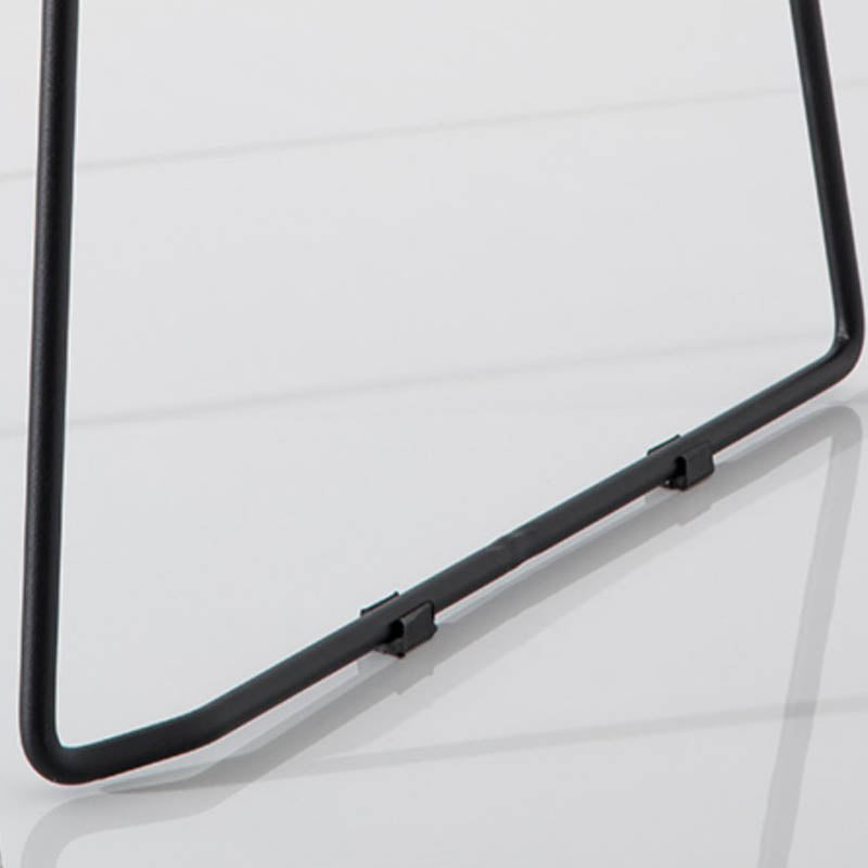 Modern Style Backrest Counter Stool with Cushion and Metal Base