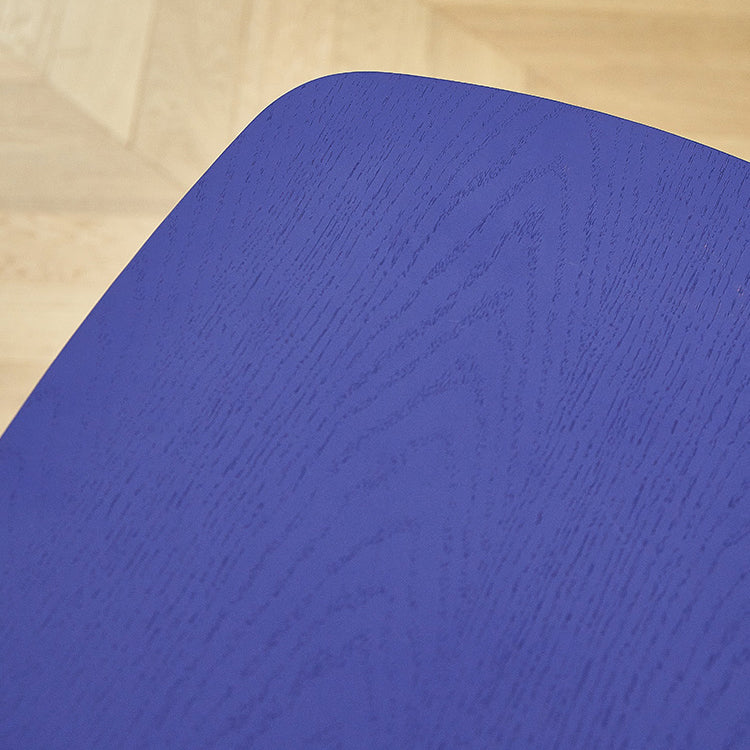 Contemporary Ash Wood Contoured Seat Indoor Armless Bar Stools