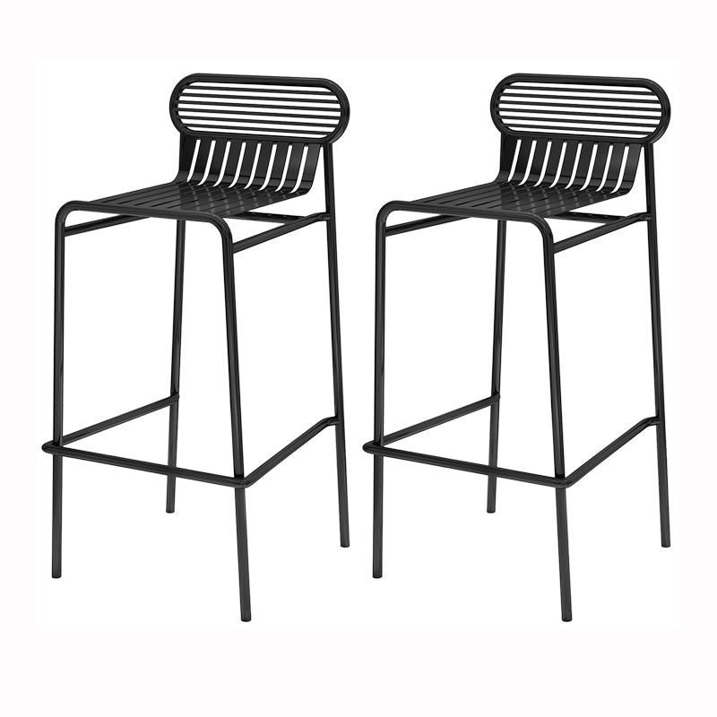 Contemporary Style 1/2/3/4 Pieces Meta Square Bar Table Set for Indoor