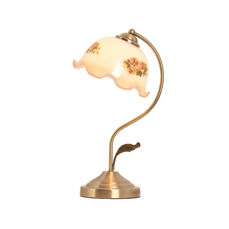 Lampe de chevet en laiton en laiton de la lampe de chevet coréen 1
