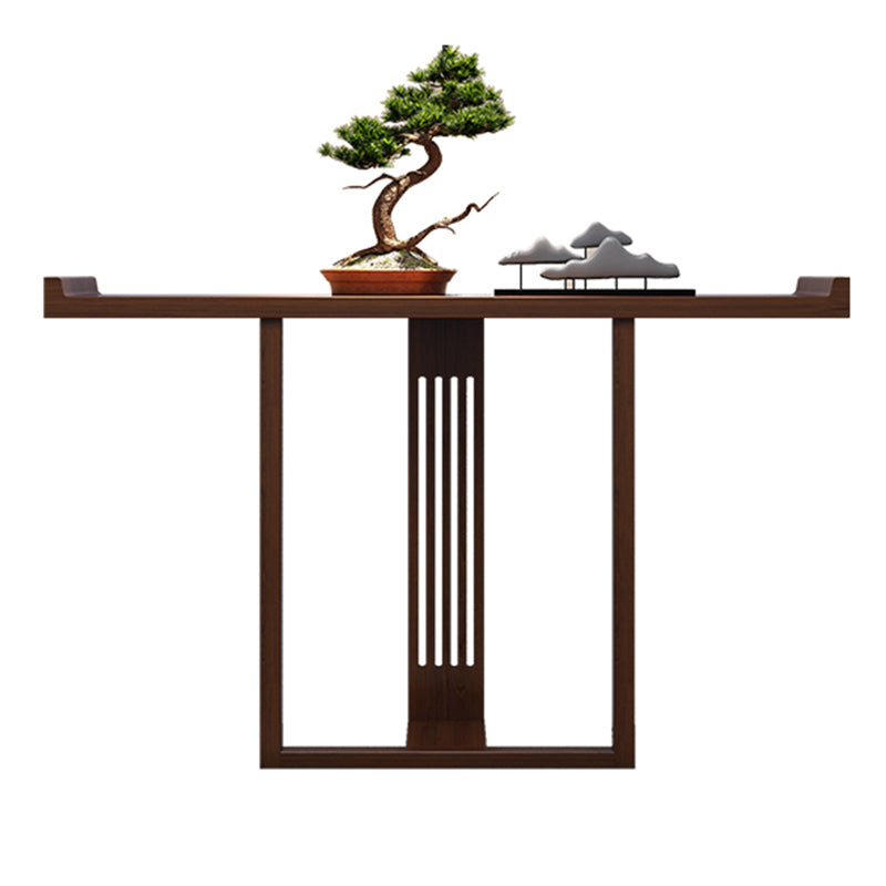 Rectangle Shape Contemporary Console Table Brown/Natural Console Sofa Table